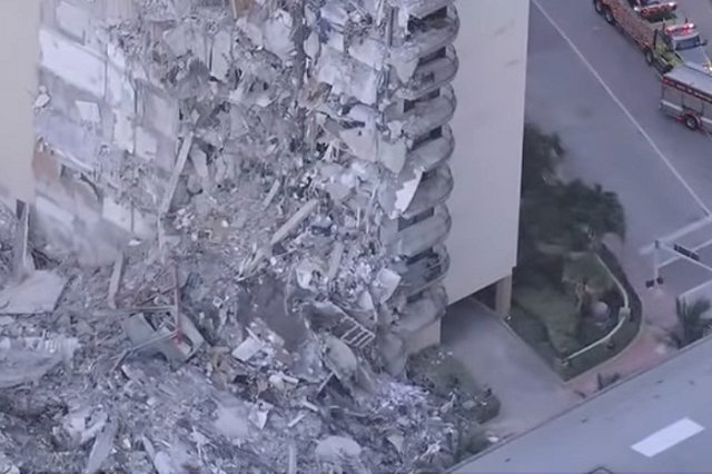 Почти 100 человек пропали после обрушения здания в Майами