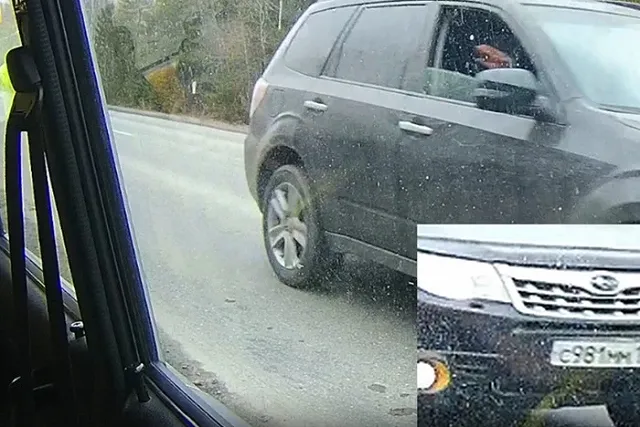 Зарабатывающий на штрафах курганец наказал водителя за выброшенный окурок