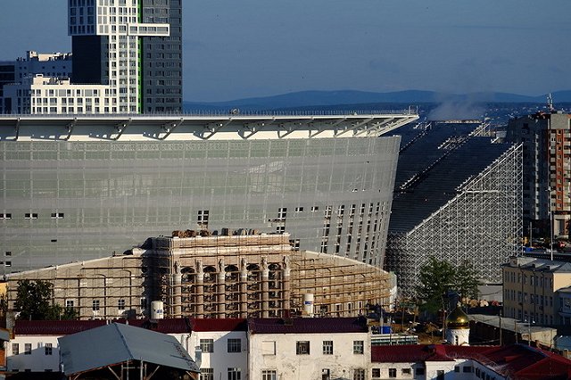 Сезонные работы вокруг Центрального стадиона завершены