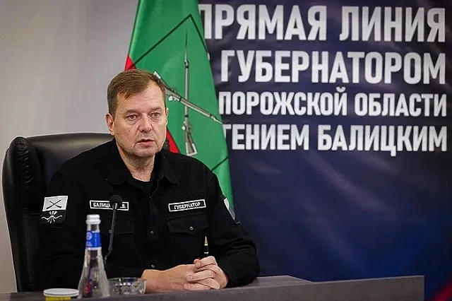 Запорожский губернатор Балицкий извинился перед Курской областью за упрек о защите региона