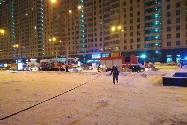 Названа предварительная причина пожара в высотке на Белинского