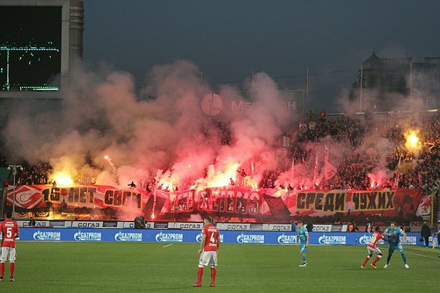 «Зенит» разгромил «Спартак» в матче чемпионата России по футболу