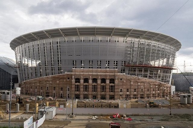 На «Екатеринбург-Арене» приступили к реставрации исторических стен