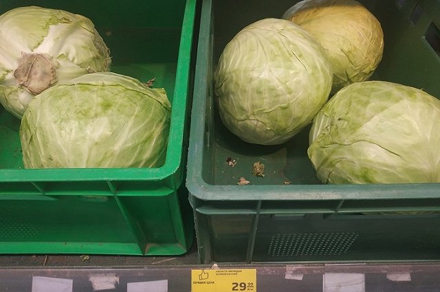 Капуста в январе стала лидером роста цен среди продуктов