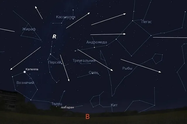 Сегодня ночью можно будет посмотреть звездопад Персеиды