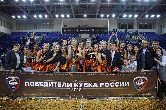 Баскетболистки УГМК стали восьмикратными обладательницами Кубка России