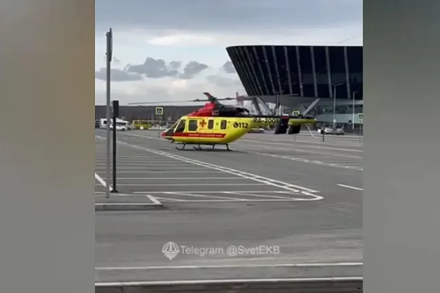 В Екатеринбурге около «ЭКСПО» срочно приземлился вертолет