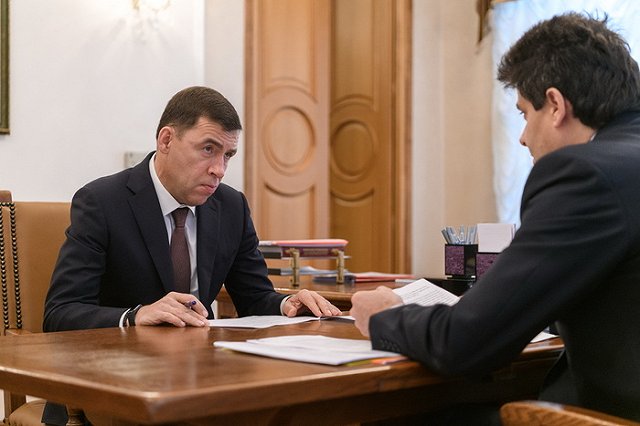 Евгений Куйвашев обсудил с Александром Высокинским благоустройство Екатеринбурга