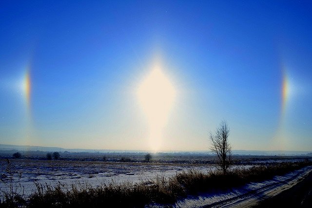 Солнечный столб могли наблюдать сегодня жители Екатеринбурга