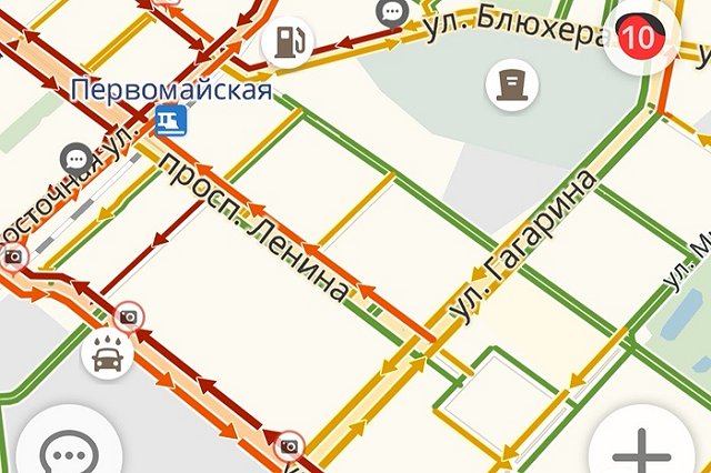 Екатеринбург встал в 10-балльные пробки