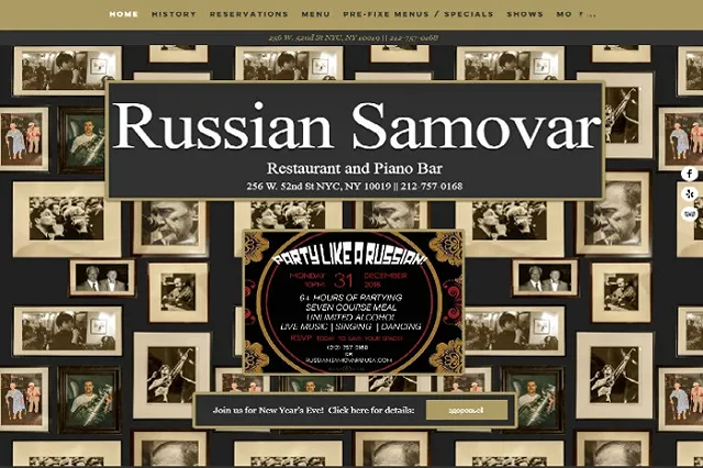 В Нью-Йорке обанкротился легендарный ресторан «Русский самовар»