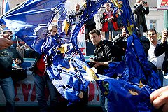 Греки протестуют против санкций в отношении РФ