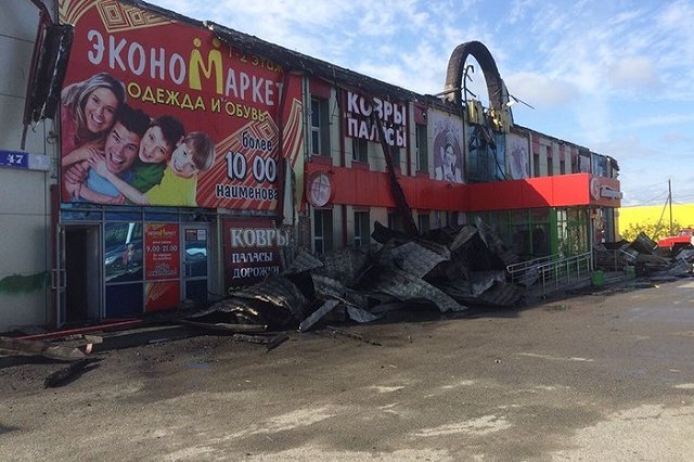 В Серове сгорела «Пятерочка»