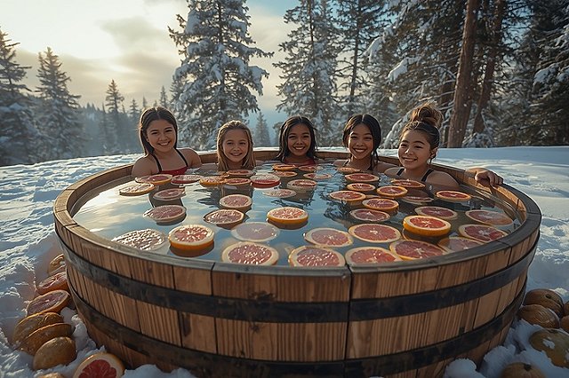 Девушке стало плохо после купания на морозе в чане с грейпфрутом в банях под Екатеринбургом