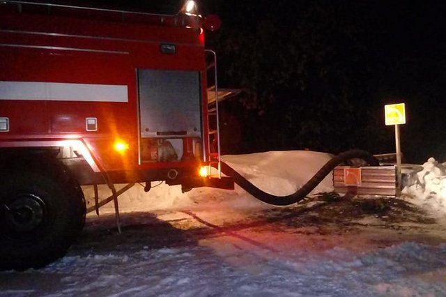 В Свердловской области сгорела школа-интернат