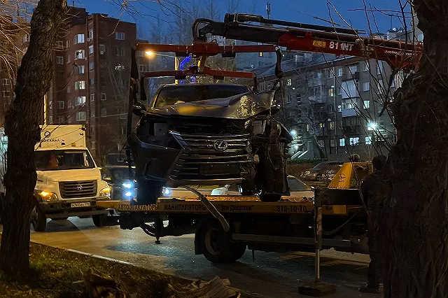 В Екатеринбурге Lexus снес дерево на Московской (ФОТО, ВИДЕО)