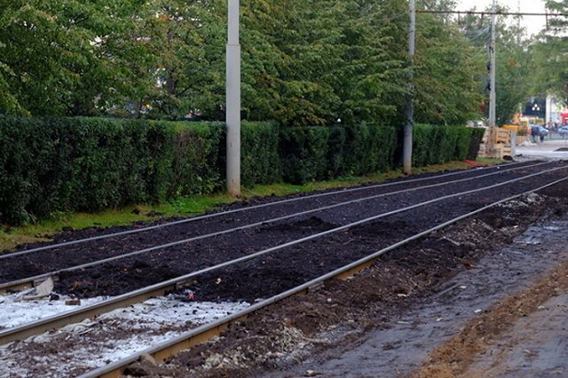 Трамваи на улице Татищева в Екатеринбурге будут «ходить по газонам»