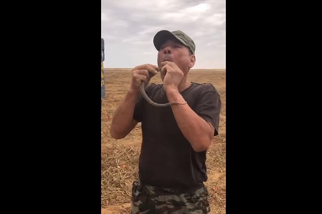 Астраханец умер от укуса змеи во время записи фокуса