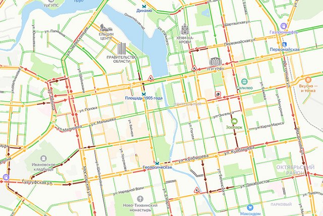 Екатеринбург встал утром в пробки по неожиданной причине