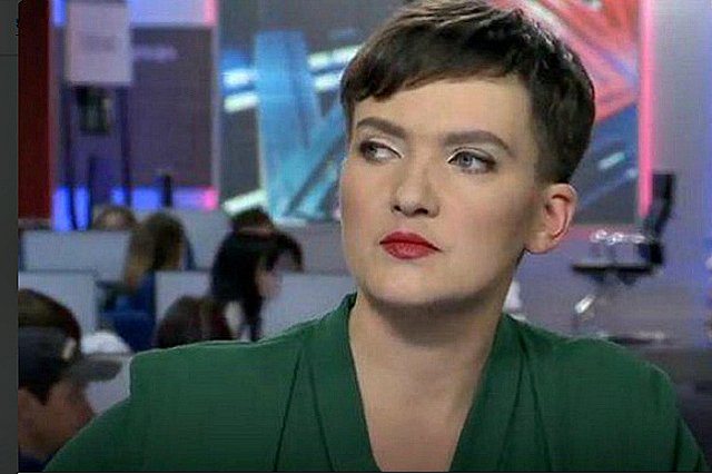 Савченко появилась в телеэфире с укладкой и макияжем