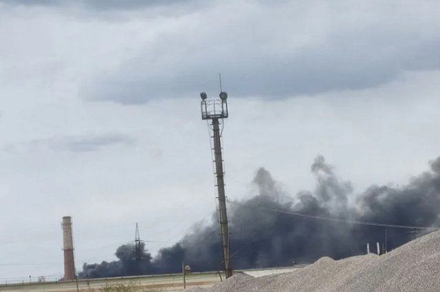 На свердловском заводе произошёл мощный пожар