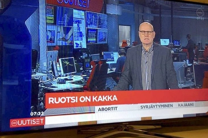 В эфире финского телеканала Швецию назвали «какашкой»