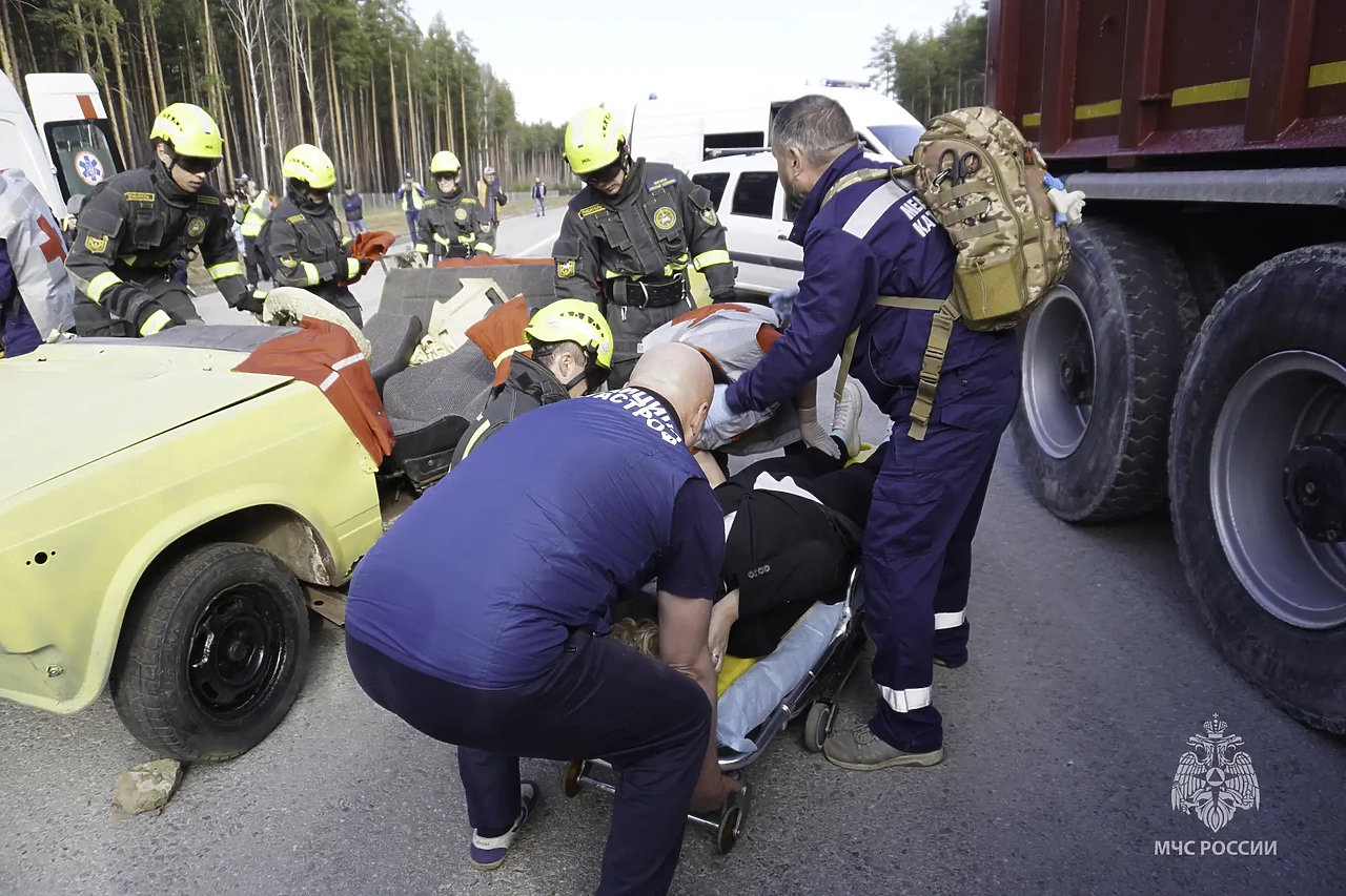 Уложились в «золотой час». Масштабные учения оперслужб прошли на строящейся трассе М-12 (ФОТО)