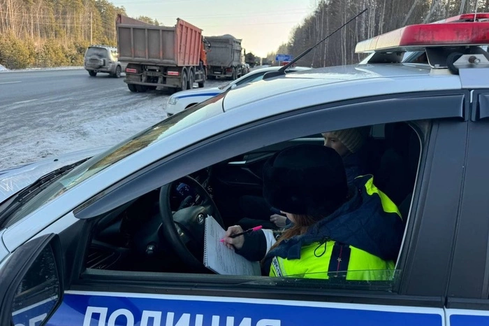 На ЕКАДе столкнулись несколько фур