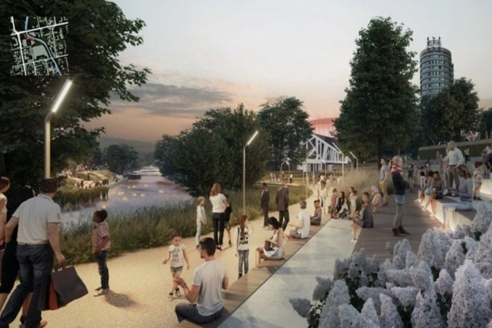 В Екатеринбурге началась реконструкция берегов Исети — фото