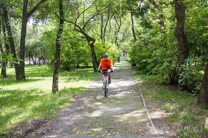 Велосипедисты Екатеринбурга поддержали проект реконструкции парка Коммунаров