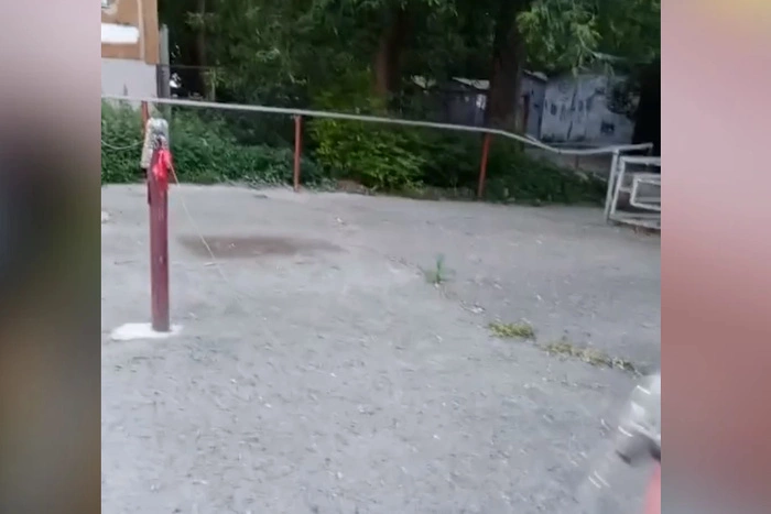 В центре Екатеринбурга велосипедиста едва не погубило неожиданное препятствие