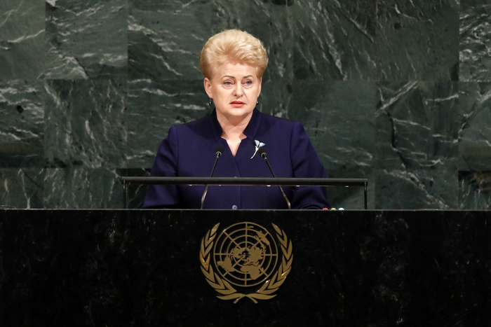 Делегация России покинула зал Генассамблеи ООН перед речью Грибаускайте
