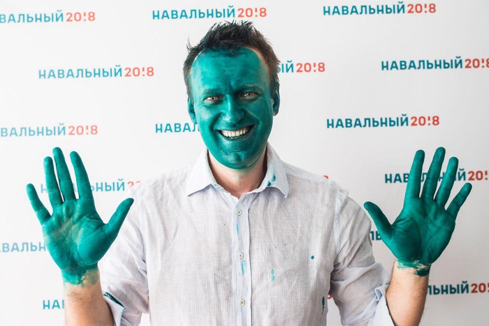 Единороссы троллят Навального и дарят ему 10 фунфыриков зеленки