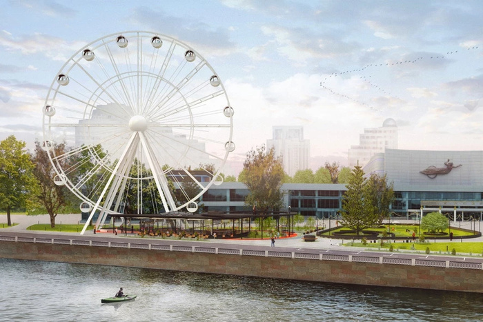 В центре Екатеринбурга вскоре поставят 50-метровое колесо обозрения
