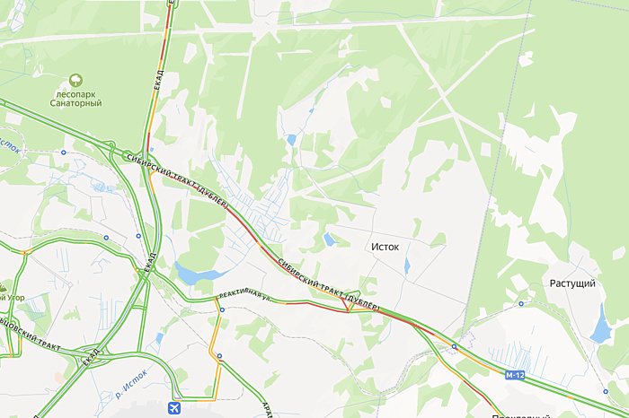 Тюменской тракт встал в глухую пробку