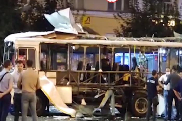 В Воронеже взорвался автобус с пассажирами
