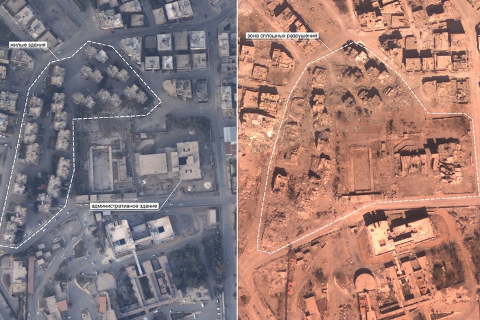 Аэрофотосъемка подтвердила превращение Ракки в руины коалицией США