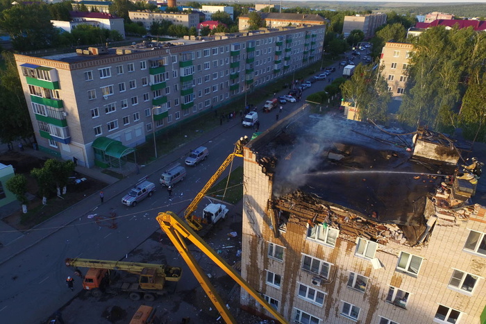 Взрыв в пятиэтажке в Татарстане привел к жертвам