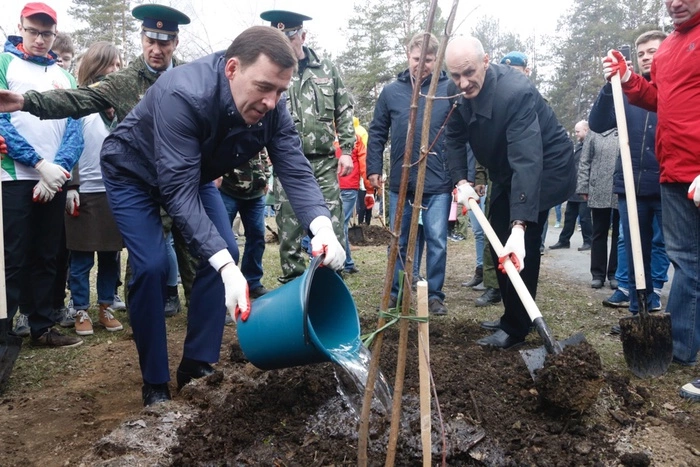 Политики на субботнике. Подготовка к Дню Победы