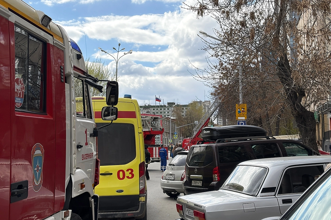 В центре Екатеринбурга произошел пожар