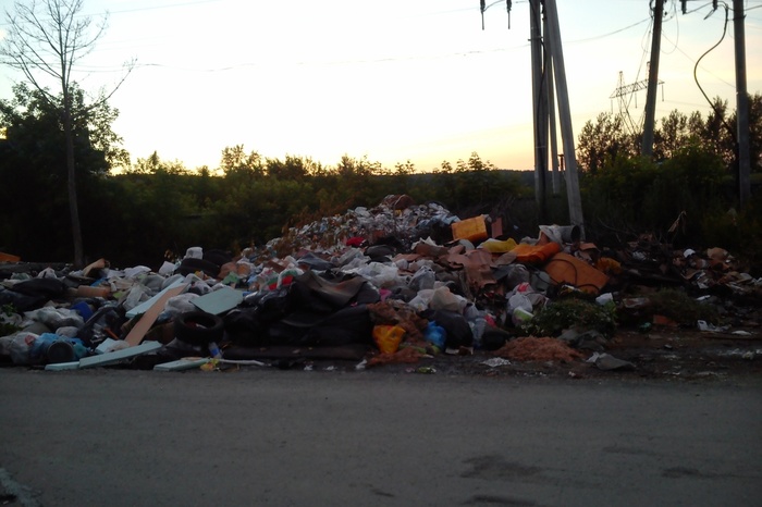 В Екатеринбурге полиция ищет водителя КамАЗа, вывалившего мусор на улицу (ФОТО)
