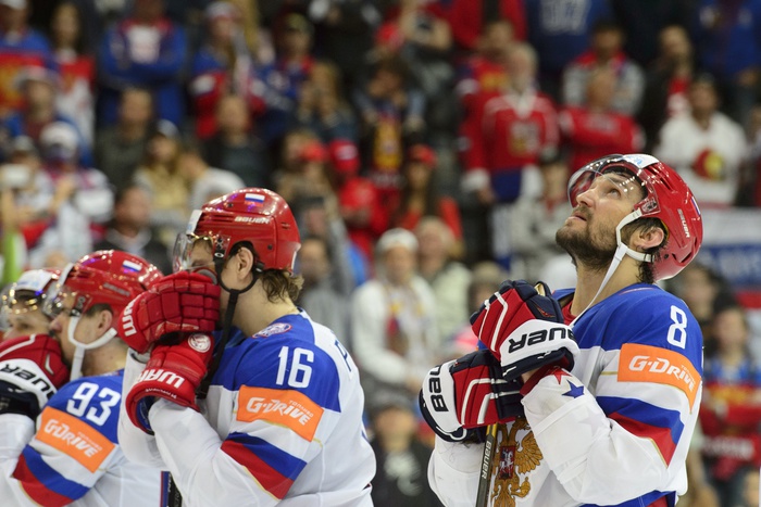 Сборную России оштрафуют за уход хоккеистов перед канадским гимном