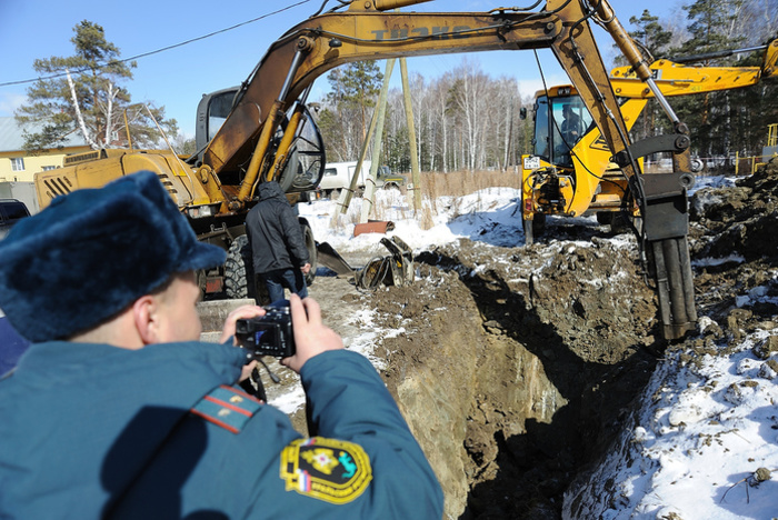 В Екатеринбурге в ходе нелегальных раскопок пробили газопровод котельной