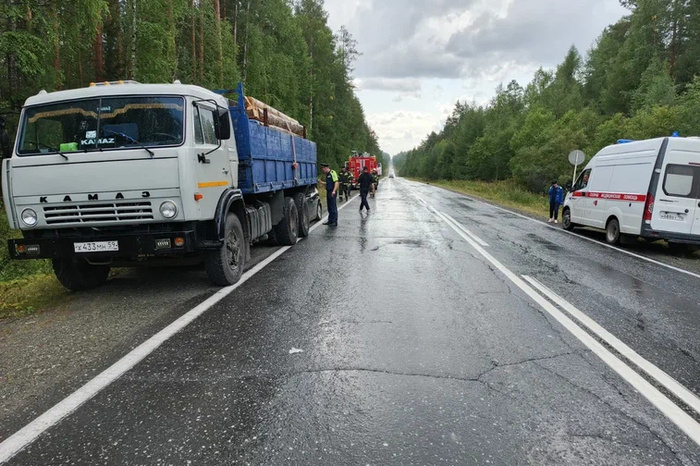 Водитель Focus погиб на свердловской трассе, залетев под лесовоз
