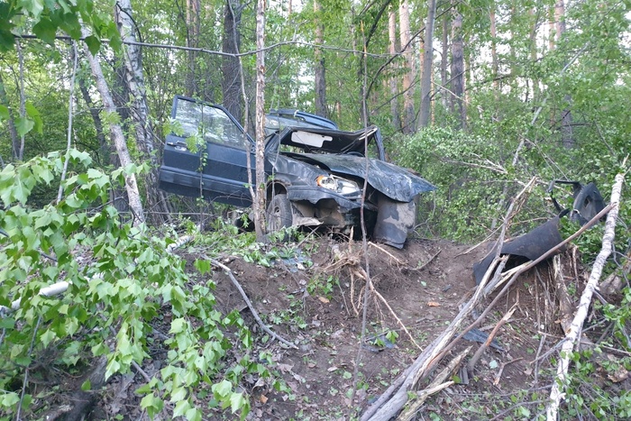 В Екатеринбурге легковушка вылетела с дороги и врезалась в дерево, пострадали 5 человек