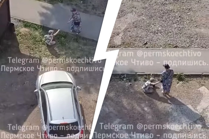 В Перми приемная мать выводит гулять на веревке сына с синдромом Дауна