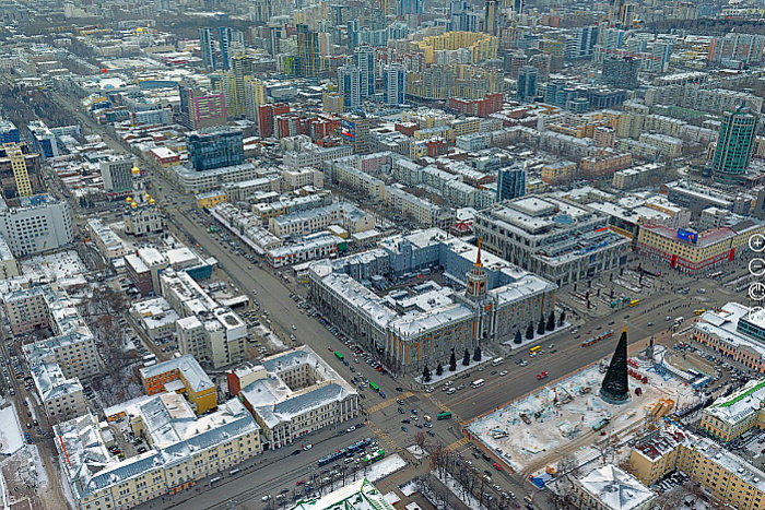 Зимний Екатеринбург в высоком разрешении: новая панорама появилась в Сети