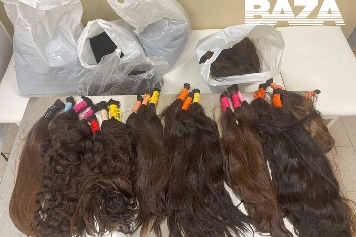 50 килограммов человеческих волос обнаружили в чемодане мужчины, прилетевшего в Россию из Дубая