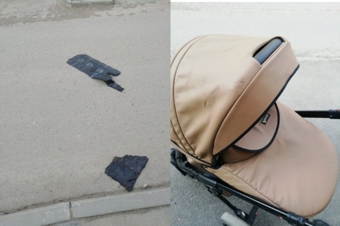 В Свердловской области кусок крыши упал на коляску с ребенком