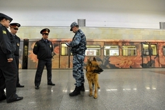 В Москве в поезде метро двое мужчин избили полицейского